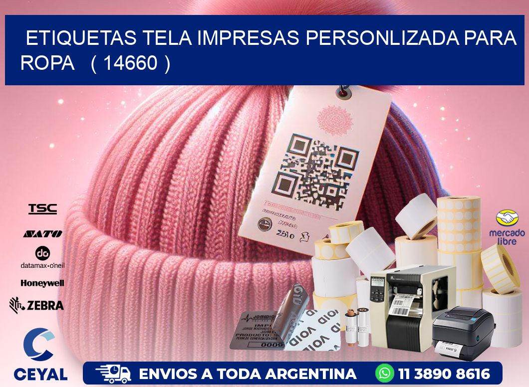 ETIQUETAS TELA IMPRESAS PERSONLIZADA PARA ROPA ( 14660 )