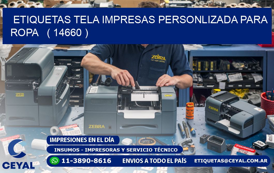 ETIQUETAS TELA IMPRESAS PERSONLIZADA PARA ROPA ( 14660 )