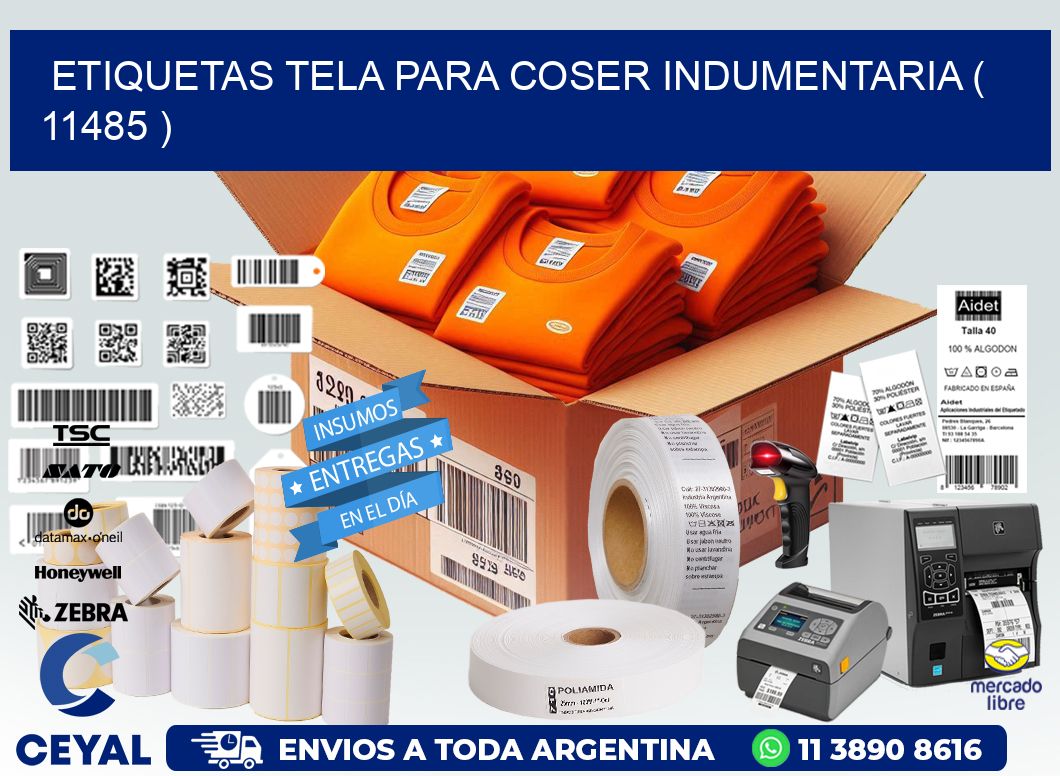 ETIQUETAS TELA PARA COSER INDUMENTARIA ( 11485 )