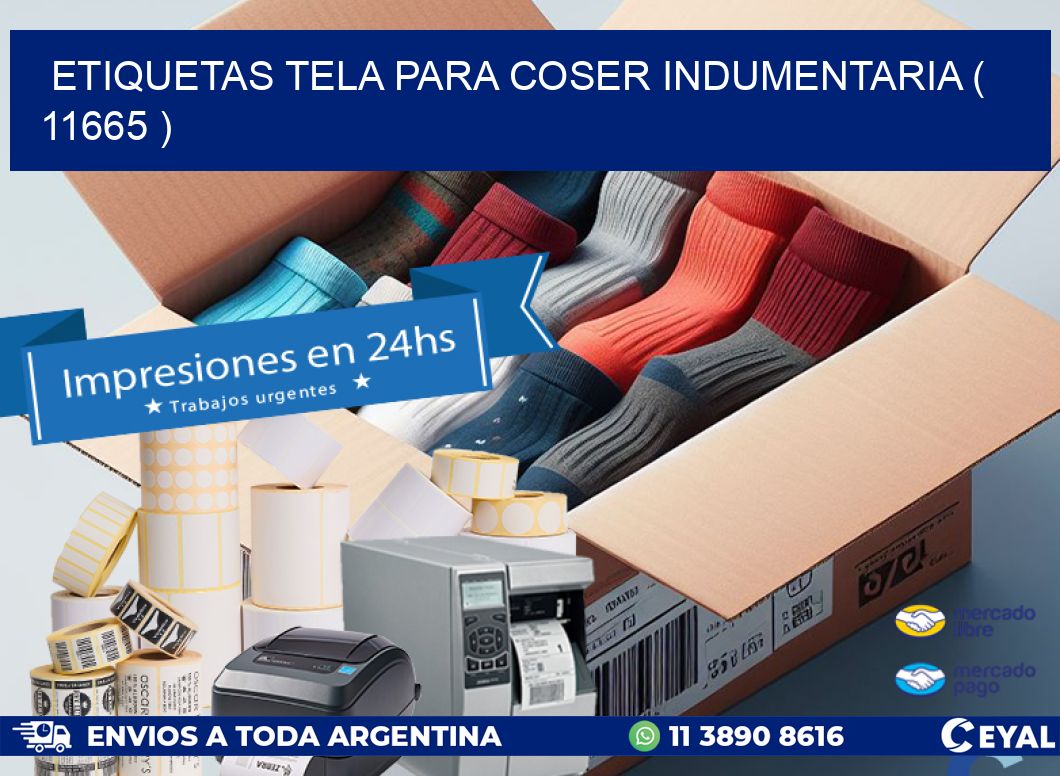 ETIQUETAS TELA PARA COSER INDUMENTARIA ( 11665 )