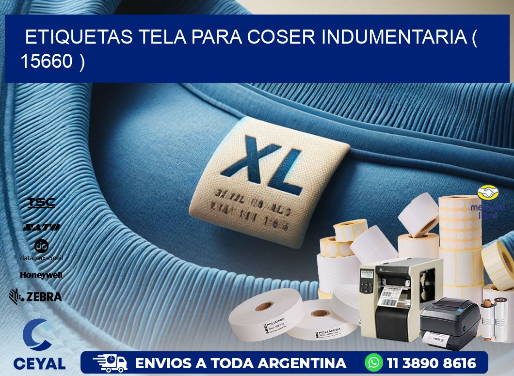 ETIQUETAS TELA PARA COSER INDUMENTARIA ( 15660 )