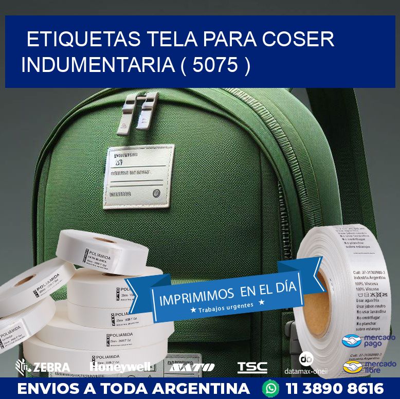 ETIQUETAS TELA PARA COSER INDUMENTARIA ( 5075 )