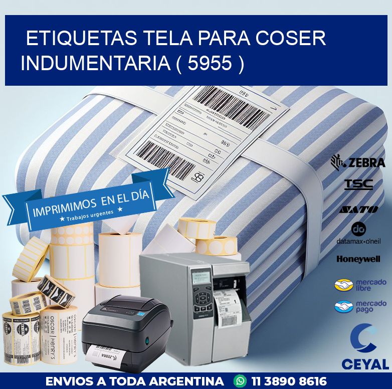 ETIQUETAS TELA PARA COSER INDUMENTARIA ( 5955 )
