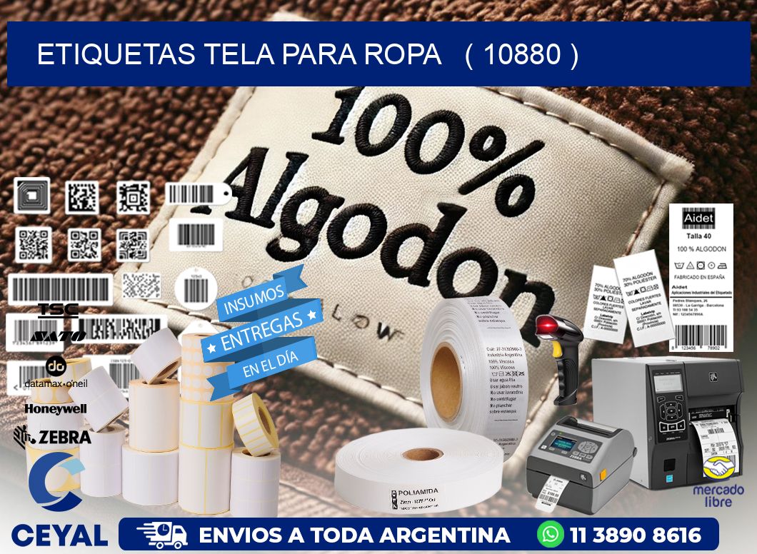 ETIQUETAS TELA PARA ROPA ( 10880 )