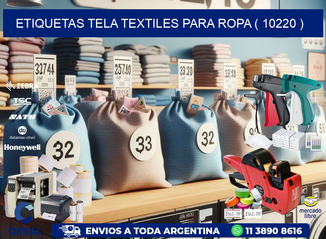 ETIQUETAS TELA TEXTILES PARA ROPA ( 10220 )