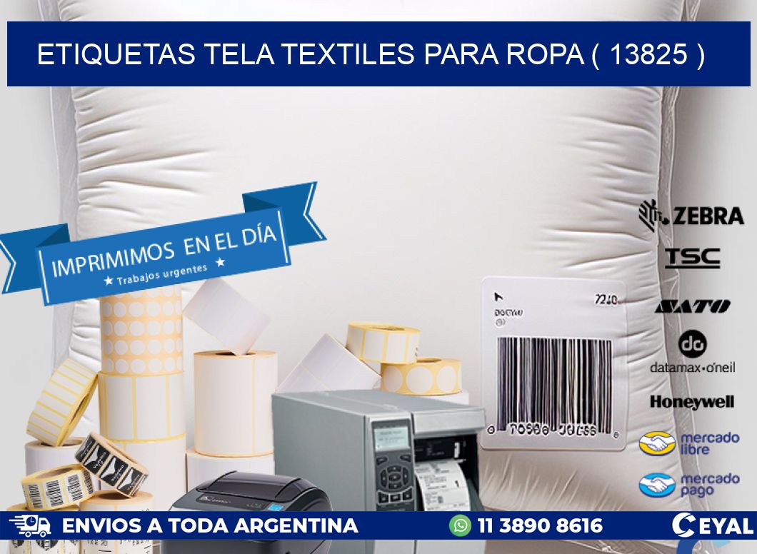 ETIQUETAS TELA TEXTILES PARA ROPA ( 13825 )