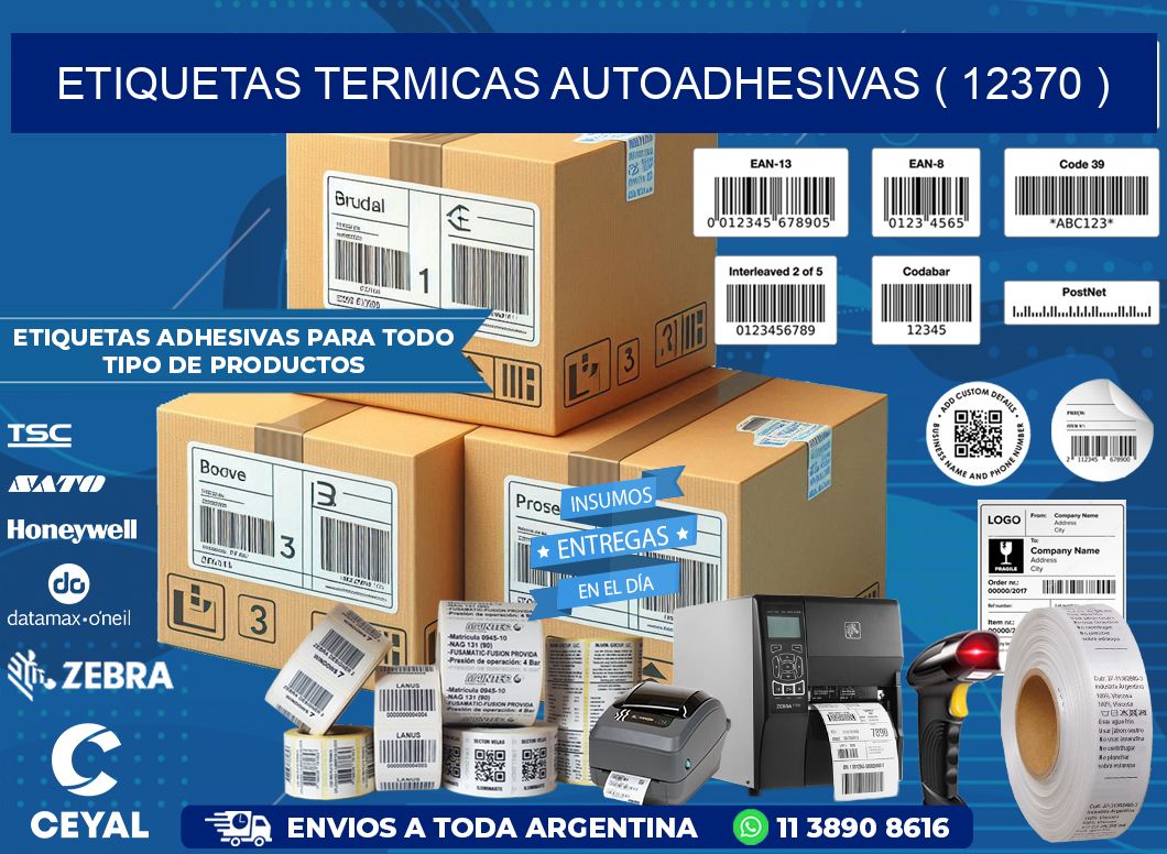 ETIQUETAS TERMICAS AUTOADHESIVAS ( 12370 )