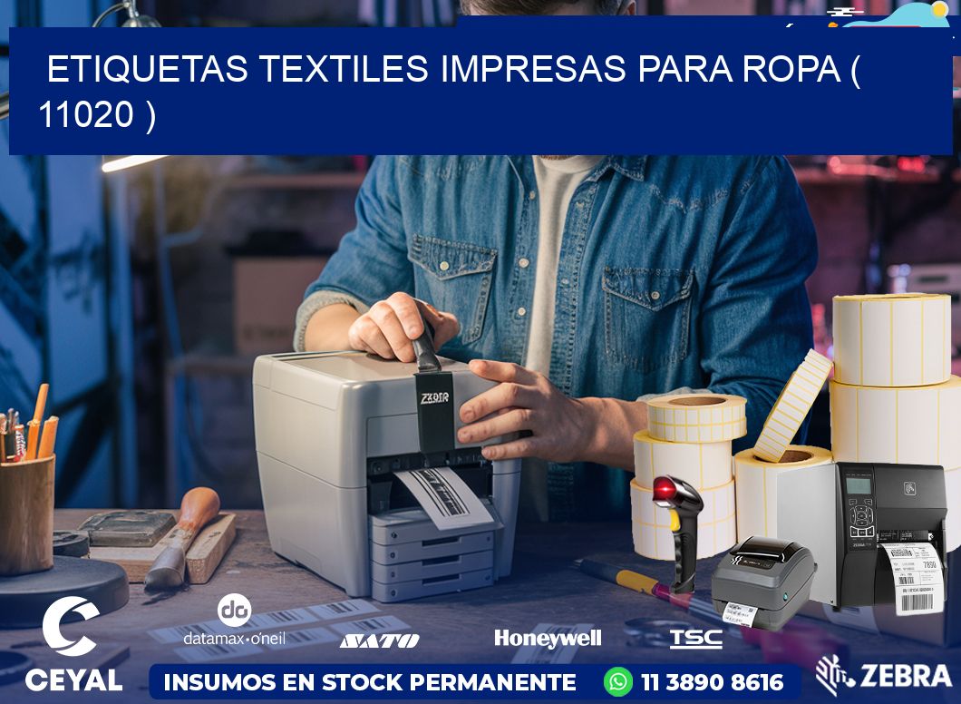ETIQUETAS TEXTILES IMPRESAS PARA ROPA ( 11020 )