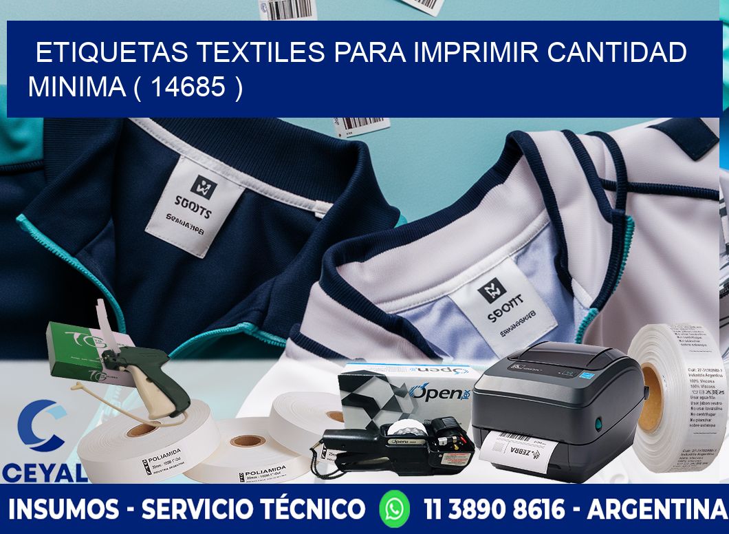 ETIQUETAS TEXTILES PARA IMPRIMIR CANTIDAD MINIMA ( 14685 )