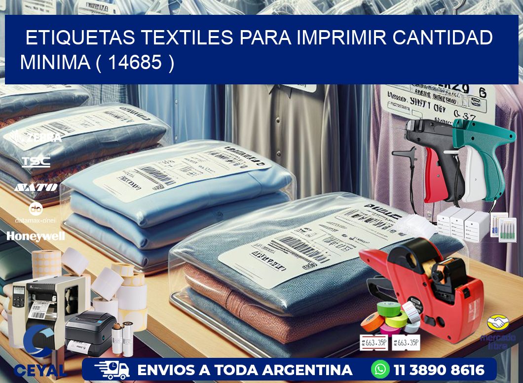 ETIQUETAS TEXTILES PARA IMPRIMIR CANTIDAD MINIMA ( 14685 )