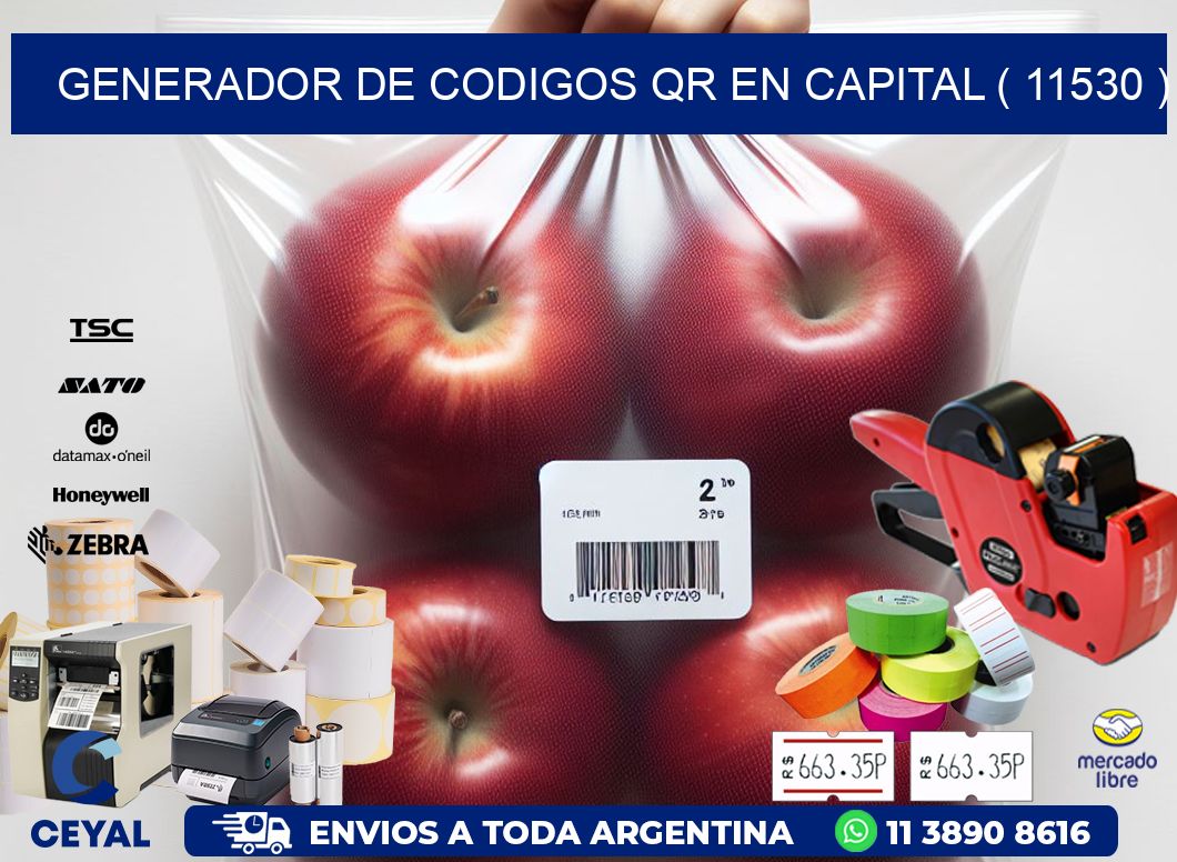 GENERADOR DE CODIGOS QR EN CAPITAL ( 11530 )