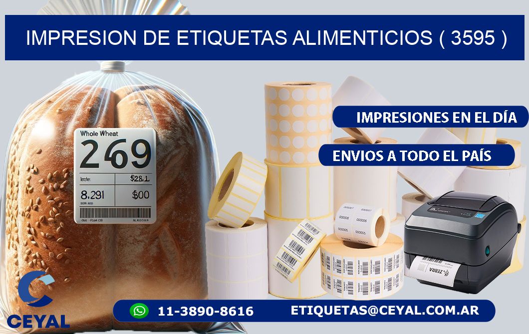 IMPRESION DE ETIQUETAS ALIMENTICIOS ( 3595 )