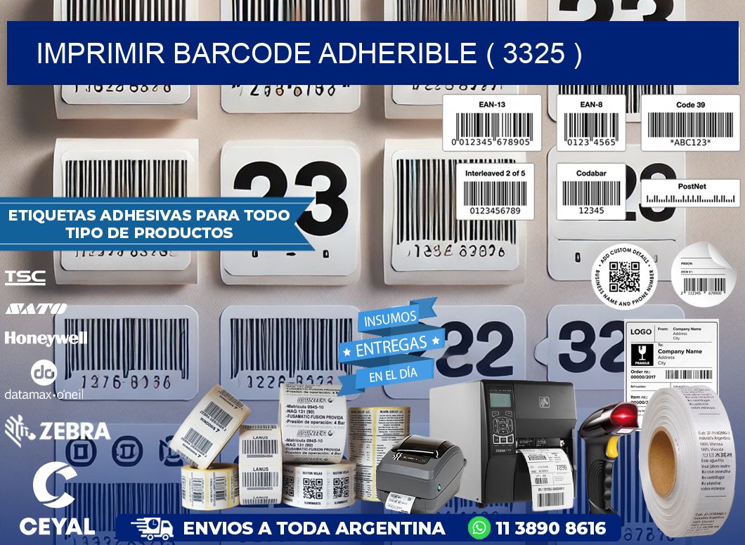 IMPRIMIR BARCODE ADHERIBLE ( 3325 )
