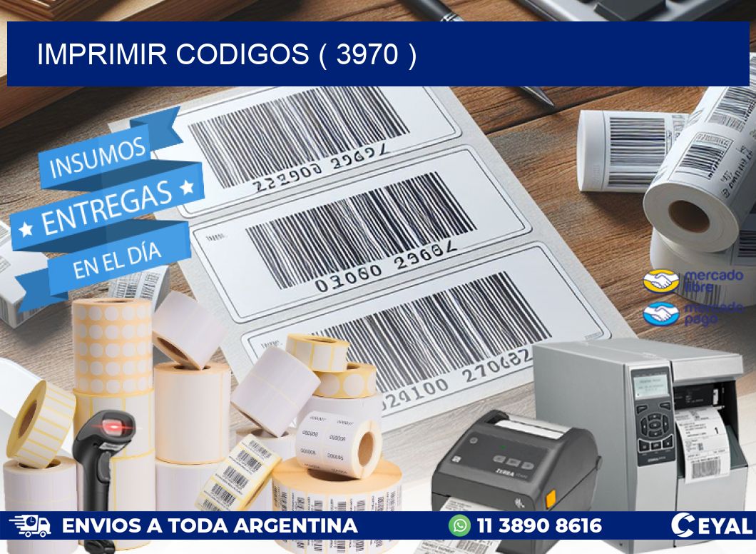IMPRIMIR CODIGOS ( 3970 )