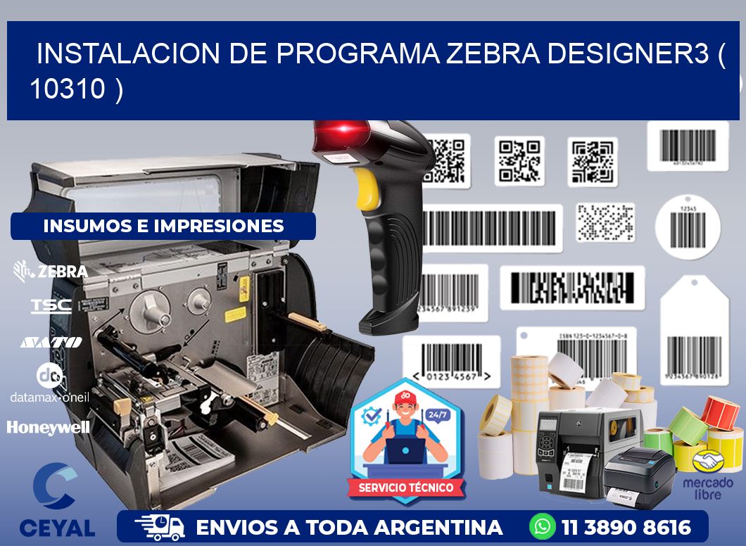 INSTALACION DE PROGRAMA ZEBRA DESIGNER3 ( 10310 )
