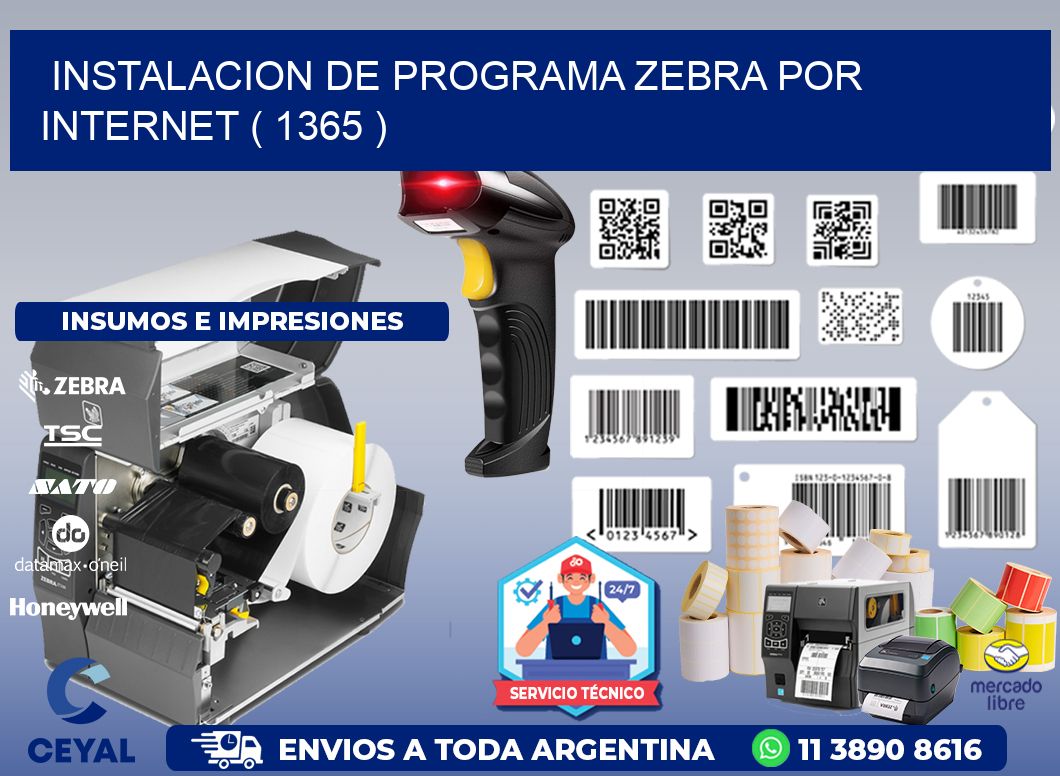 INSTALACION DE PROGRAMA ZEBRA POR INTERNET ( 1365 )