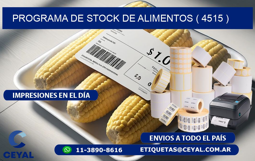 PROGRAMA DE STOCK DE ALIMENTOS ( 4515 )