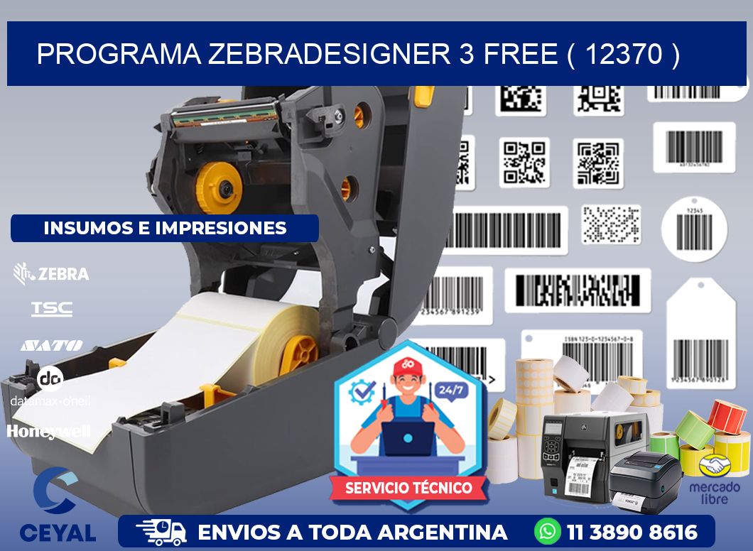 PROGRAMA ZEBRADESIGNER 3 FREE ( 12370 )