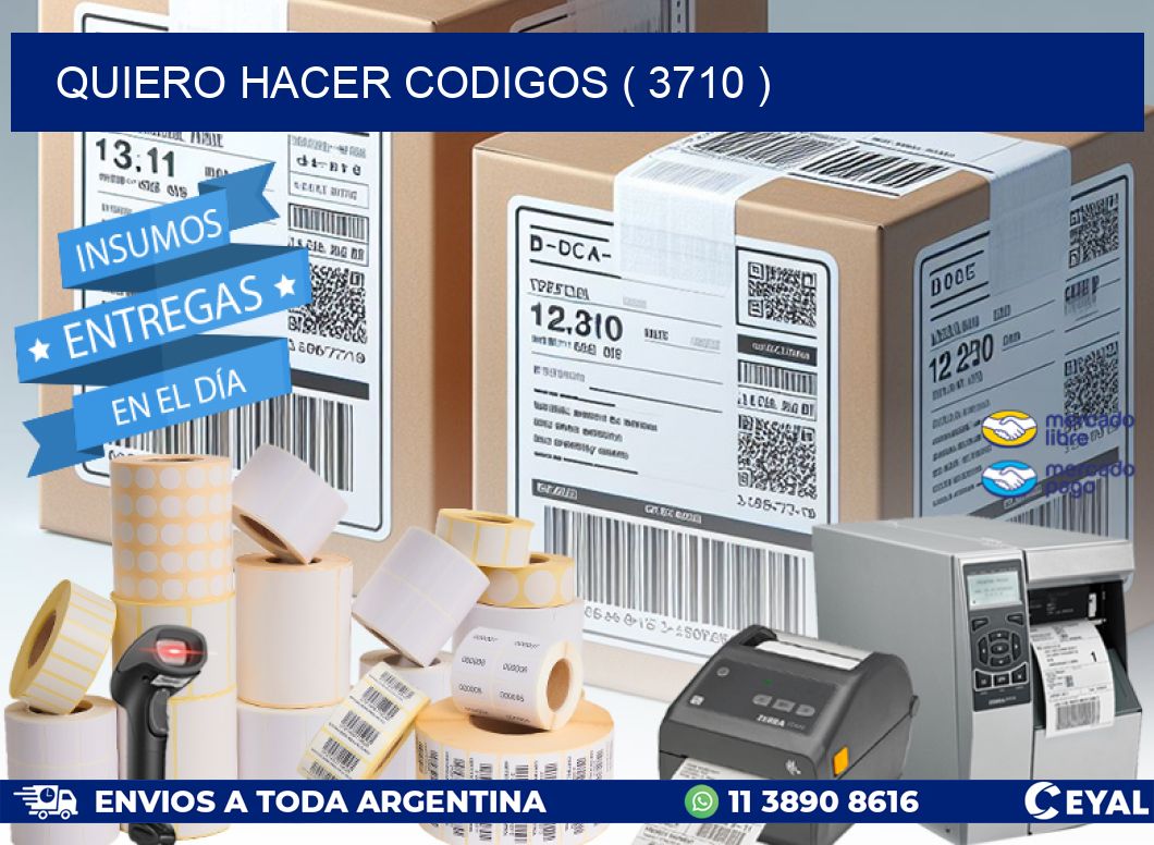 QUIERO HACER CODIGOS ( 3710 )