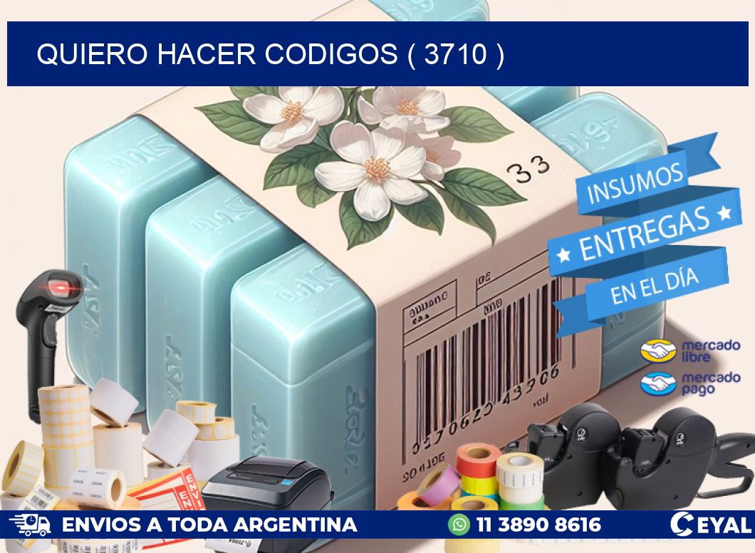 QUIERO HACER CODIGOS ( 3710 )