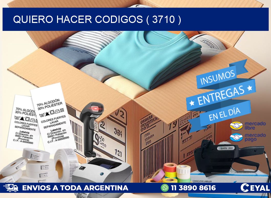 QUIERO HACER CODIGOS ( 3710 )