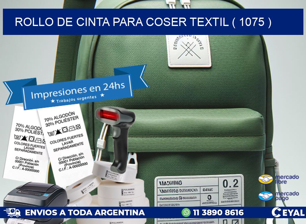 ROLLO DE CINTA PARA COSER TEXTIL ( 1075 )