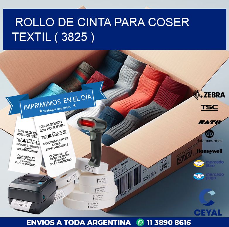 ROLLO DE CINTA PARA COSER TEXTIL ( 3825 )