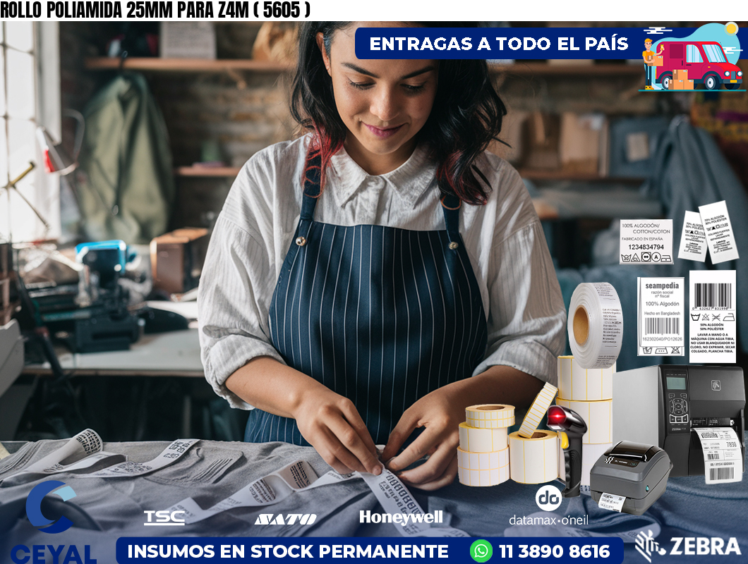 ROLLO POLIAMIDA 25MM PARA Z4M ( 5605 )
