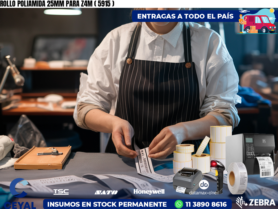 ROLLO POLIAMIDA 25MM PARA Z4M ( 5915 )