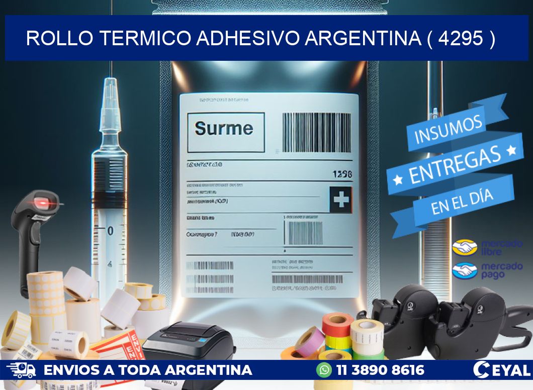 ROLLO TERMICO ADHESIVO ARGENTINA ( 4295 )