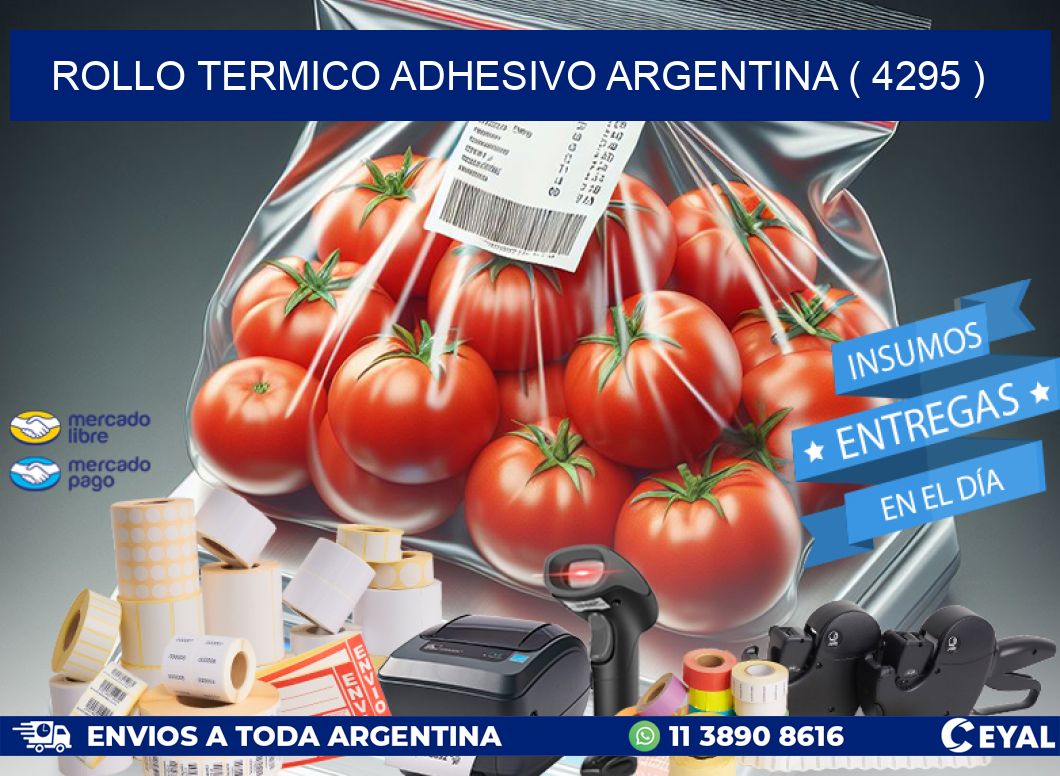 ROLLO TERMICO ADHESIVO ARGENTINA ( 4295 )