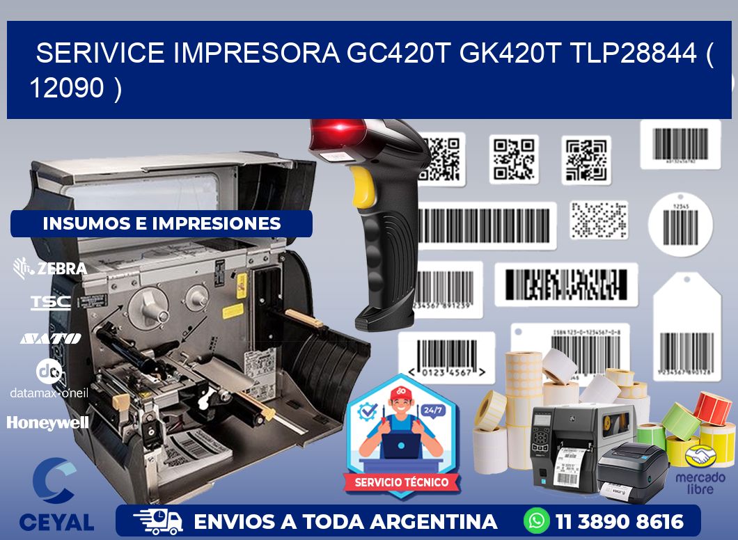 SERIVICE IMPRESORA GC420T GK420T TLP28844 ( 12090 )