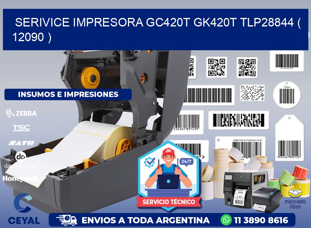 SERIVICE IMPRESORA GC420T GK420T TLP28844 ( 12090 )