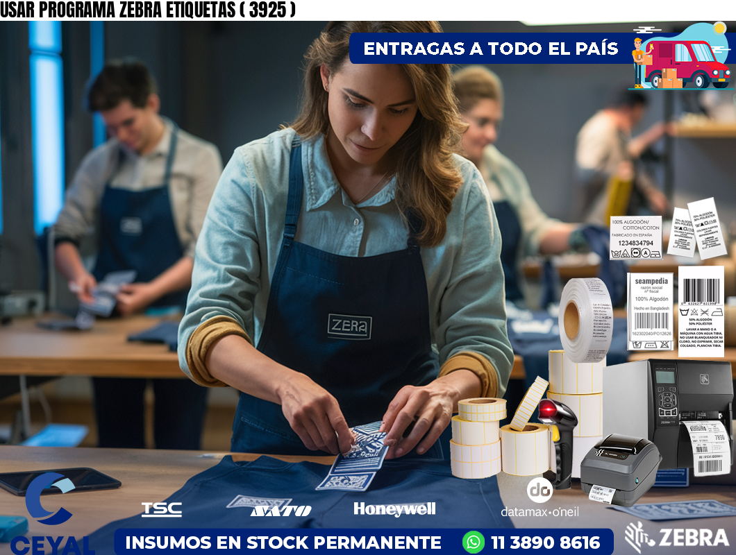 USAR PROGRAMA ZEBRA ETIQUETAS ( 3925 )