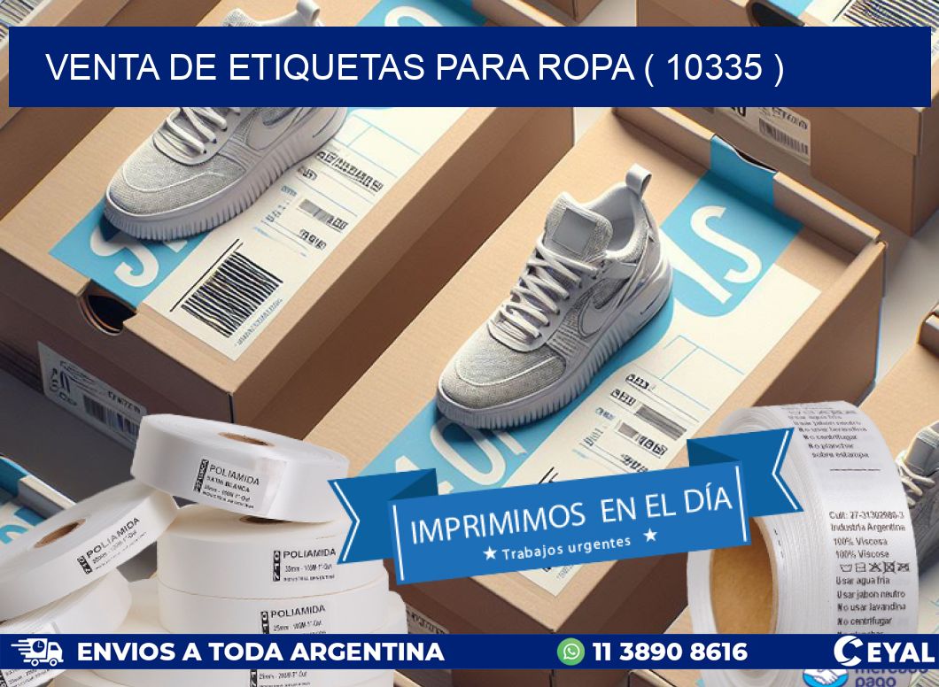 VENTA DE ETIQUETAS PARA ROPA ( 10335 )