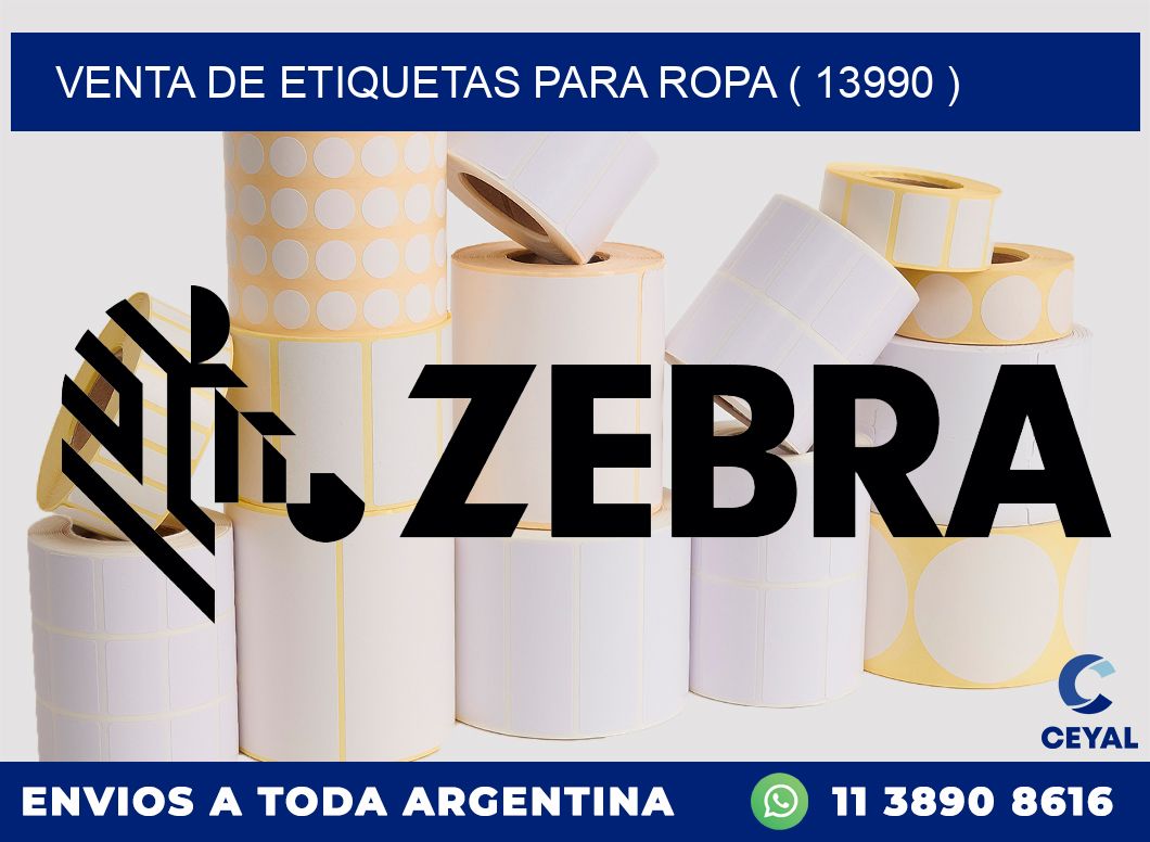 VENTA DE ETIQUETAS PARA ROPA ( 13990 )