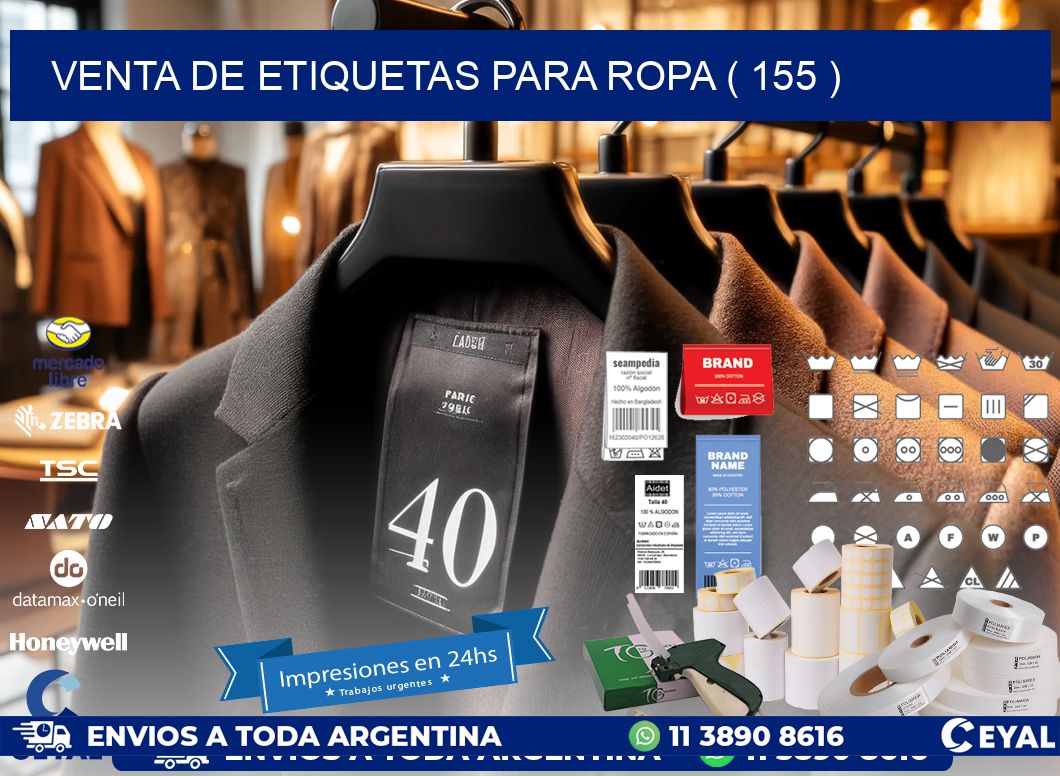 VENTA DE ETIQUETAS PARA ROPA ( 155 )