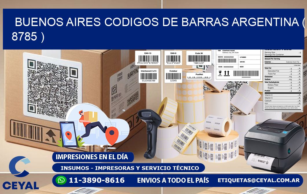 buenos aires codigos de barras argentina ( 8785 )