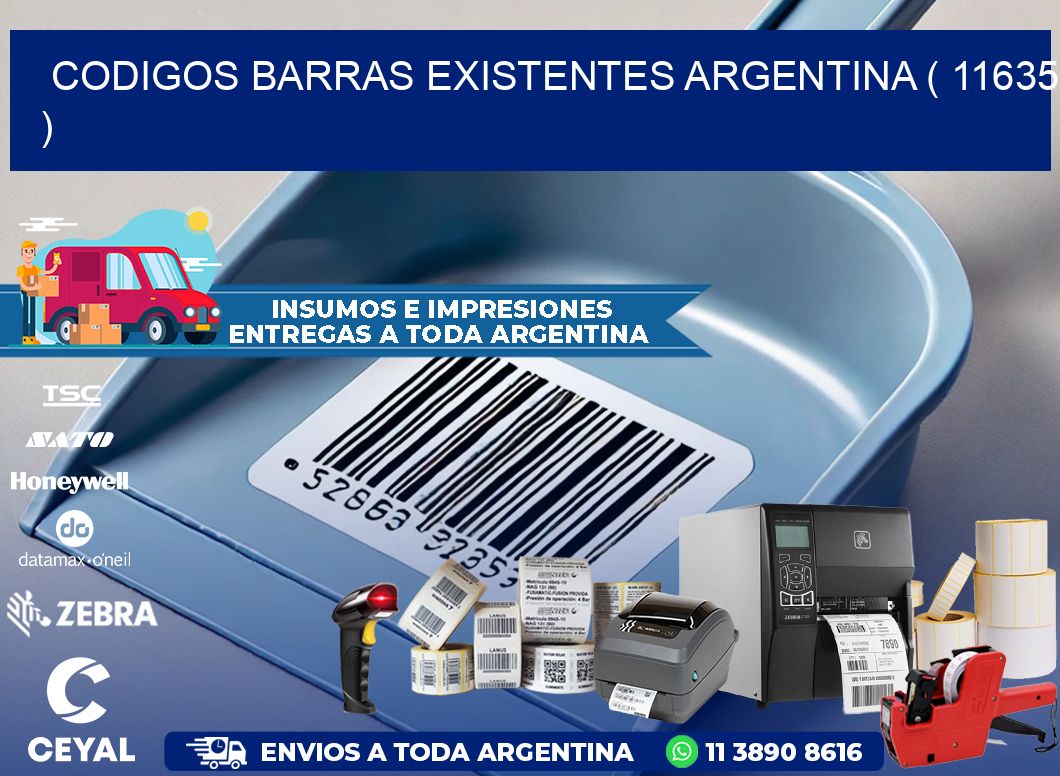 codigos barras existentes argentina ( 11635 )