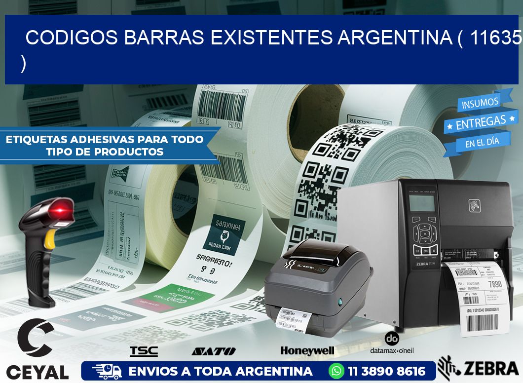 codigos barras existentes argentina ( 11635 )