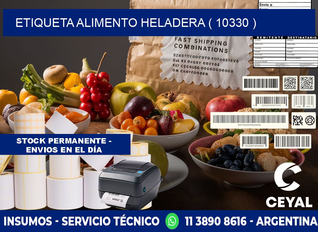 etiqueta alimento heladera ( 10330 )