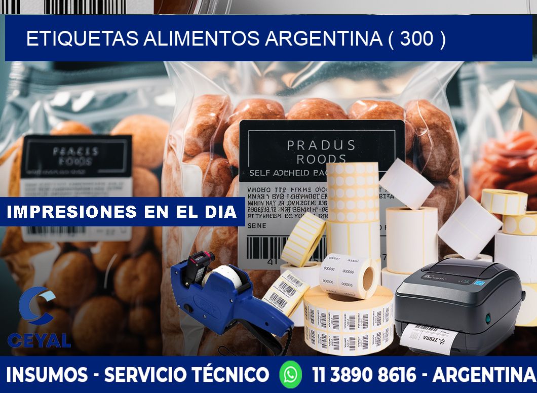 etiquetas alimentos argentina ( 300 )