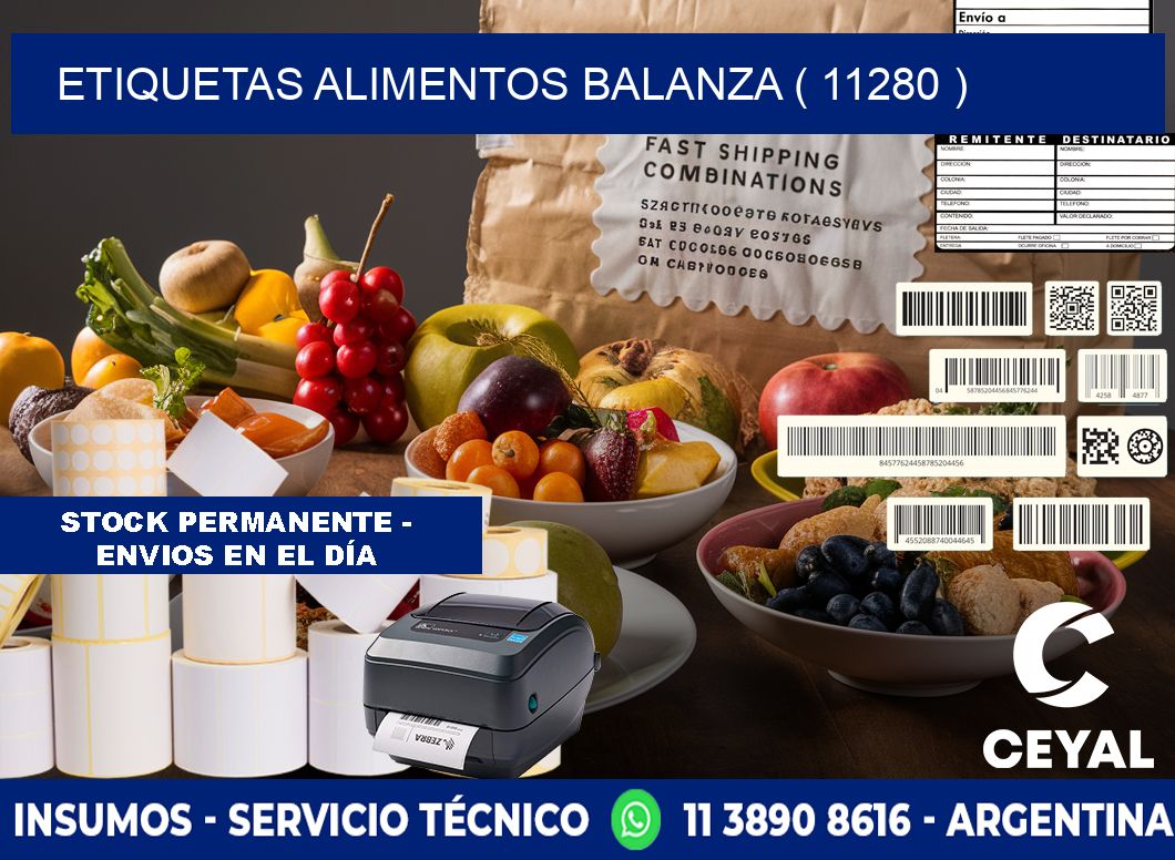 etiquetas alimentos balanza ( 11280 )