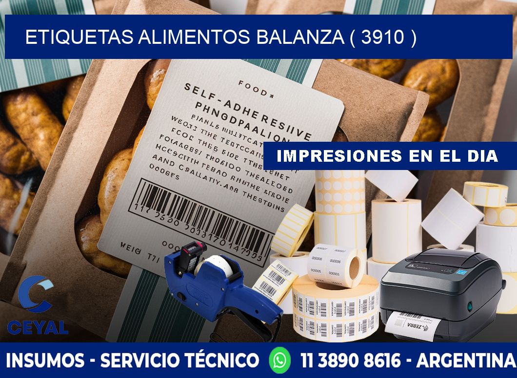 etiquetas alimentos balanza ( 3910 )