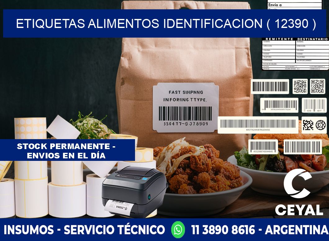 etiquetas alimentos identificacion ( 12390 )