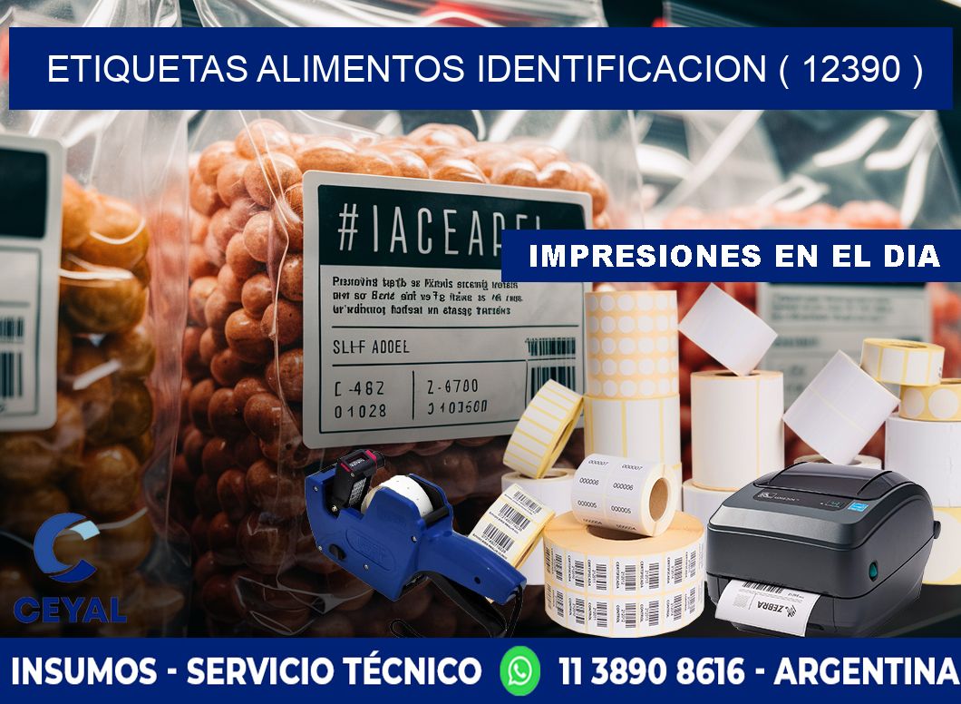 etiquetas alimentos identificacion ( 12390 )