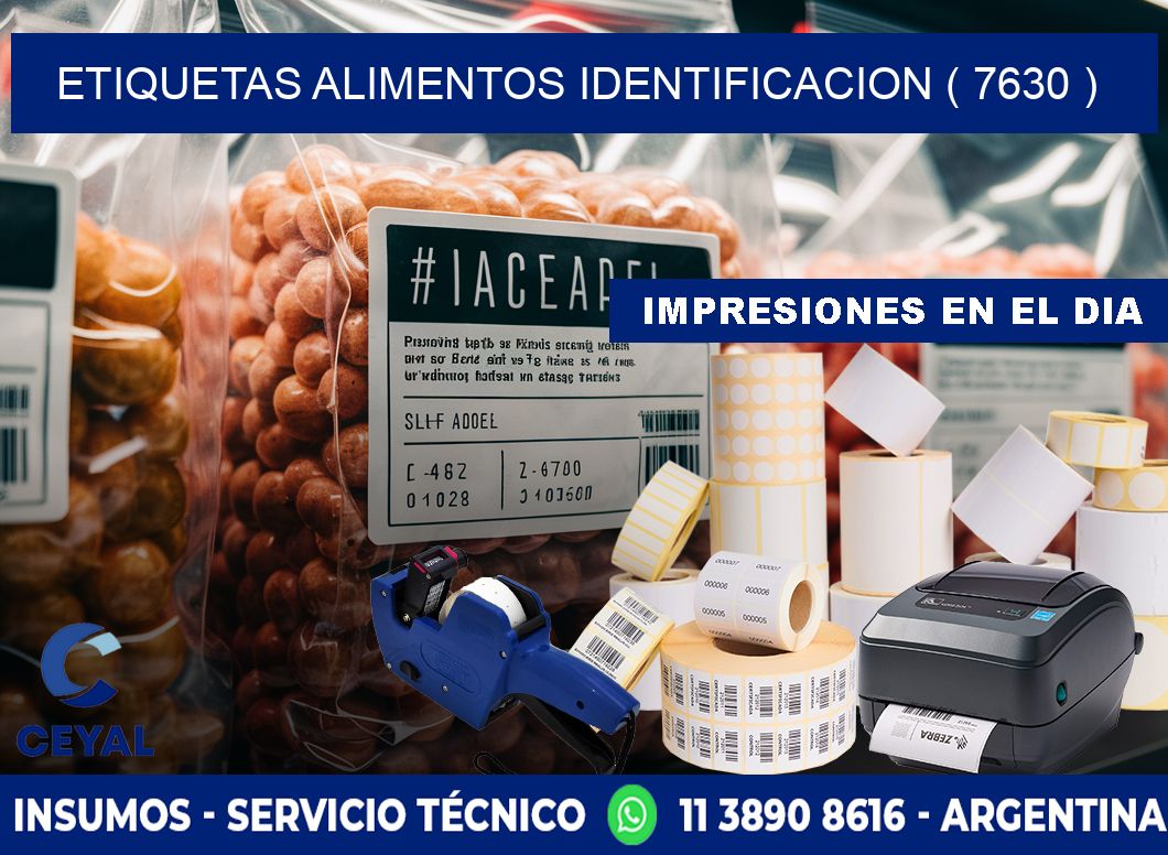 etiquetas alimentos identificacion ( 7630 )