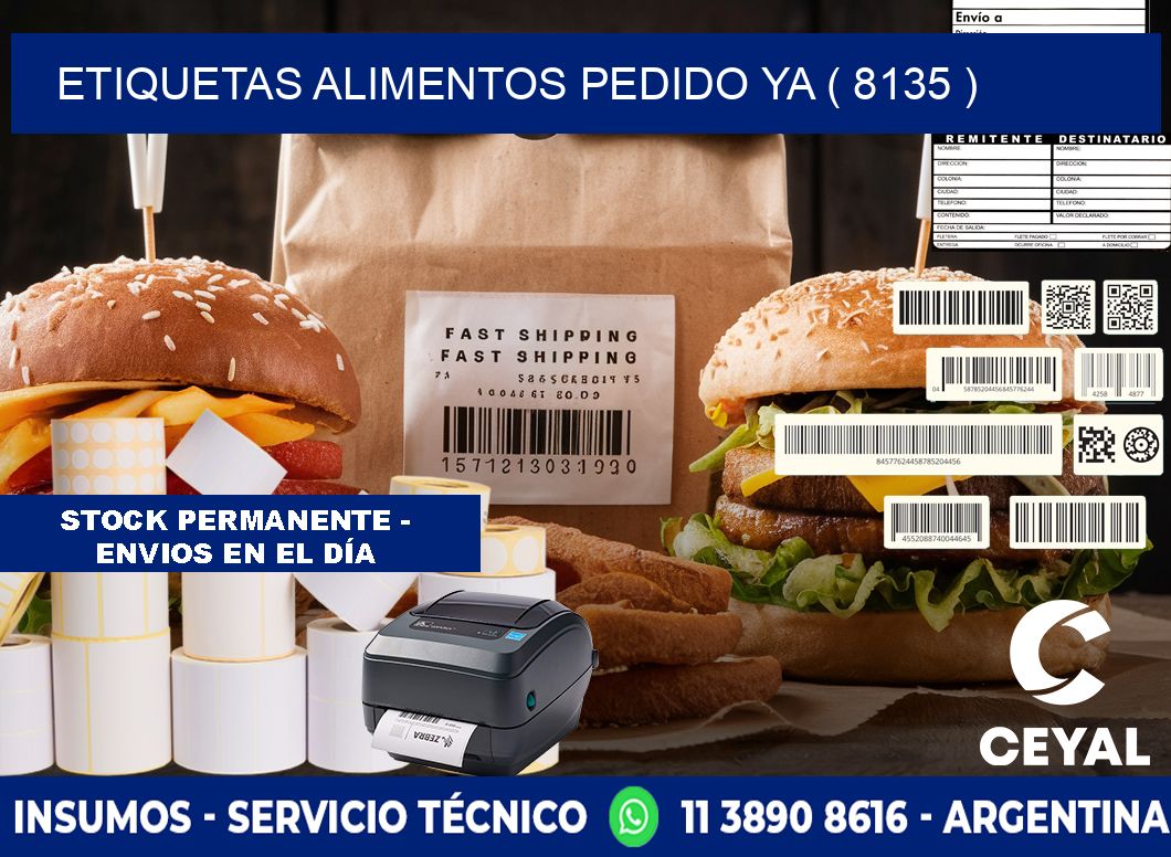 etiquetas alimentos pedido ya ( 8135 )