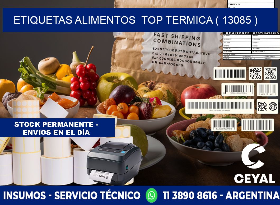 etiquetas alimentos top termica ( 13085 )