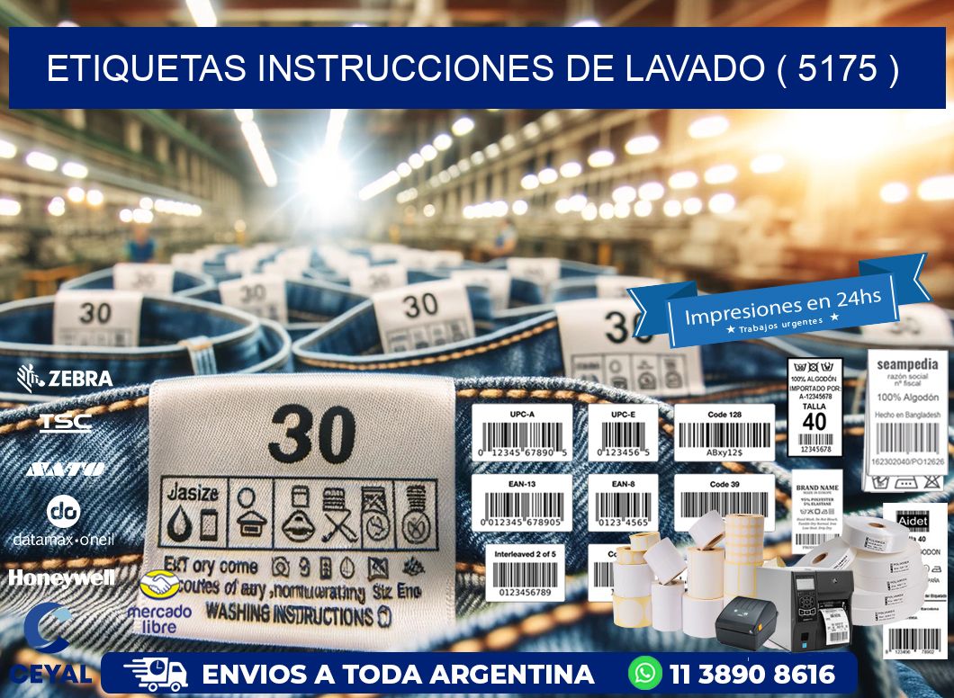 etiquetas instrucciones de lavado ( 5175 )
